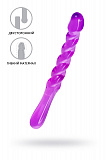 Двусторонний фаллоимитатор A-Toys by TOYFA Tanza, TPE, фиолетовый, 27,5 см