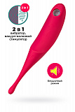 Вакуум-волновой бесконтактный стимулятор клитора Satisfyer Twirling Pro, силикон, красный