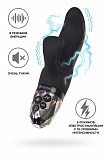 Вибратор Mystim Hop Hop Bob с электростимуляцией, силикон, черный, 16,5 см